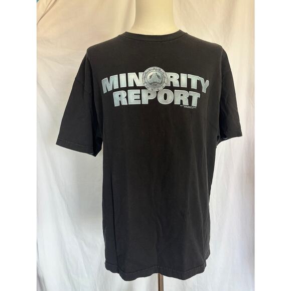 Vintage USA Made MINORITY REPORT Everybody Runs 6.21.02 Movie Promo Shirt Cotton - Picture 1 of 8